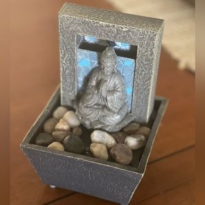 Buddhist style battery powered fountains